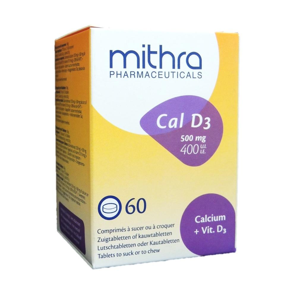 MITHRA CAL D3 500MG CHEWABLE TAB ORANGE 60s