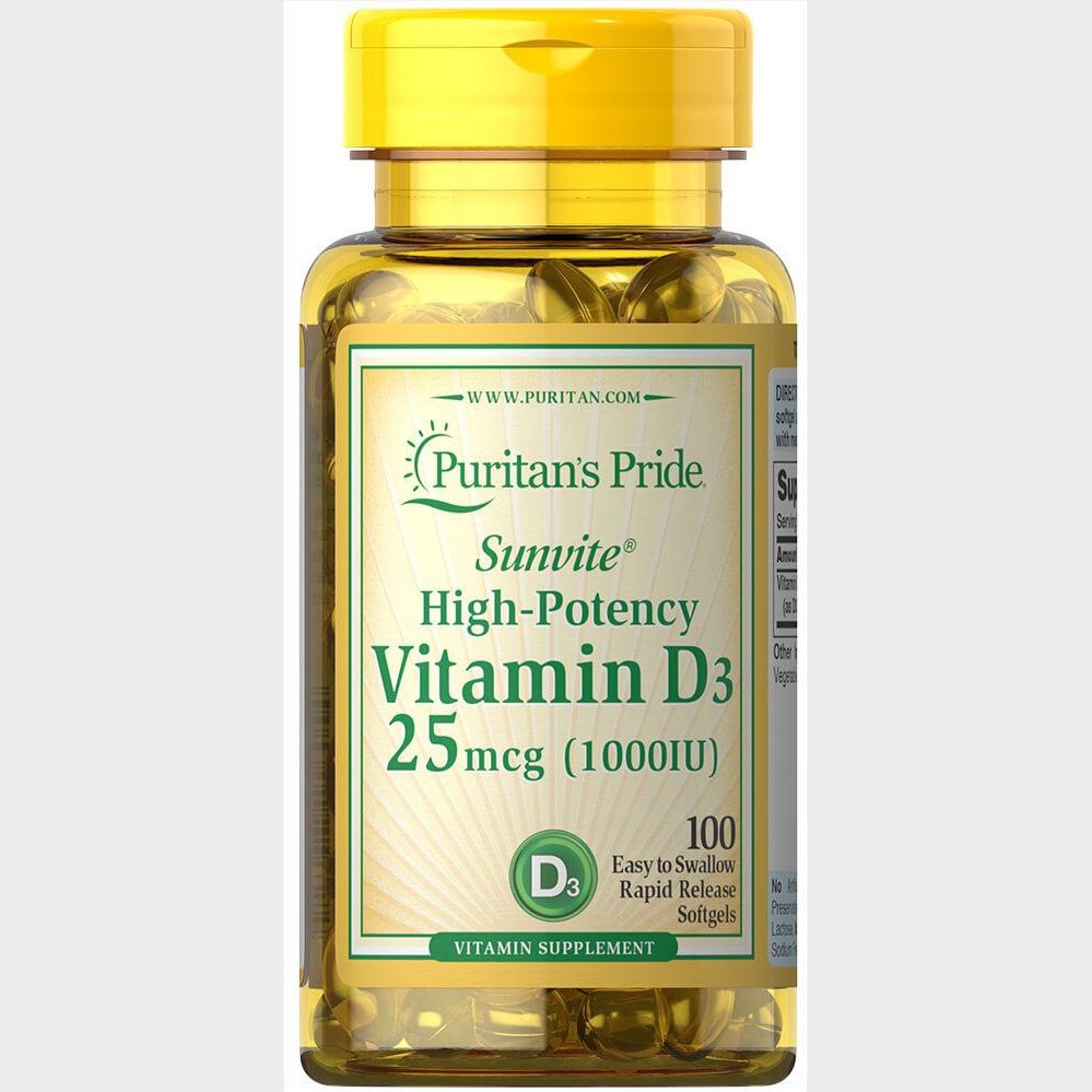 PURITANS PRIDE VITAMIN D3 25MCG SOFTGEL 100s