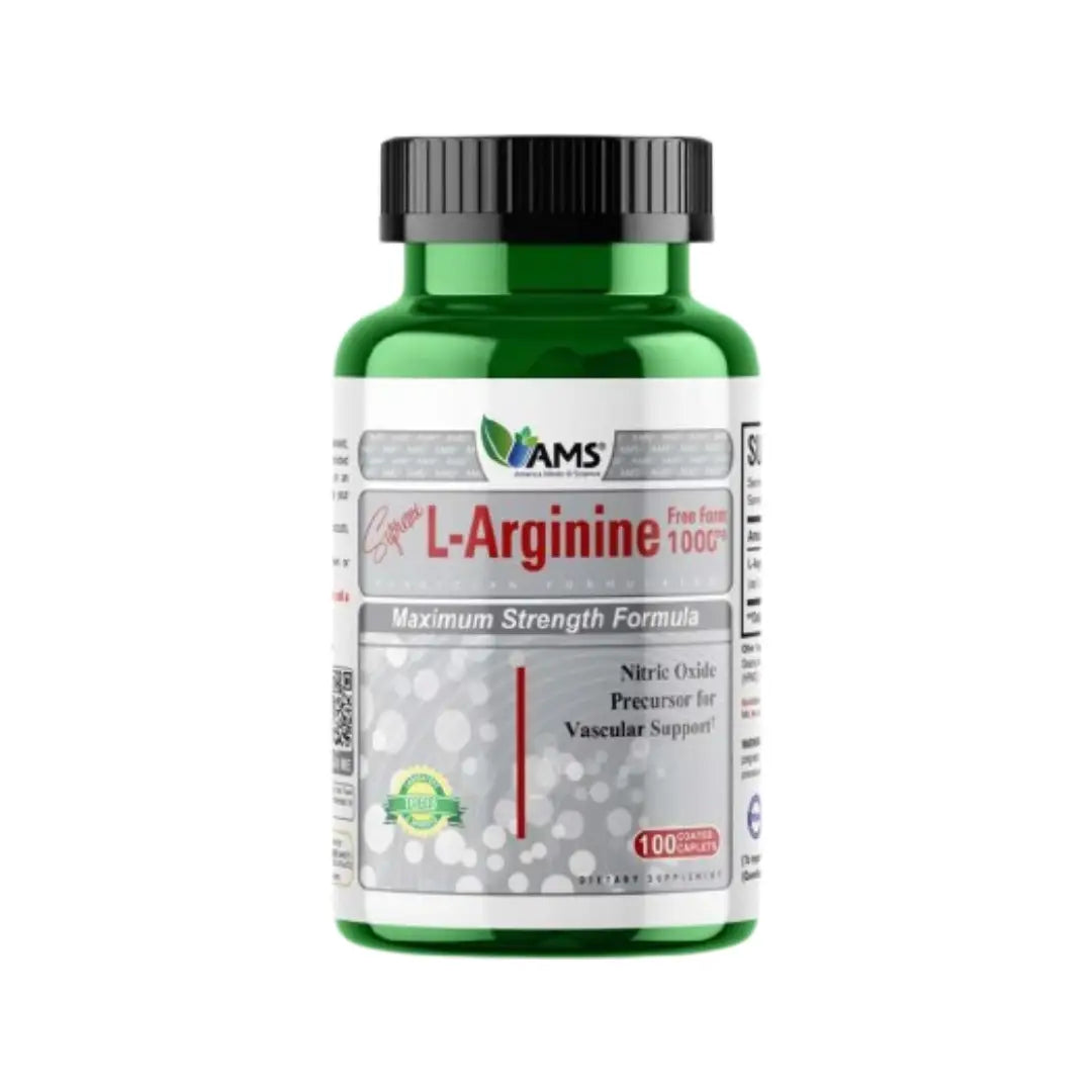 AMS Supreme L-Arginine Free Form 1000mg Caplets 100
