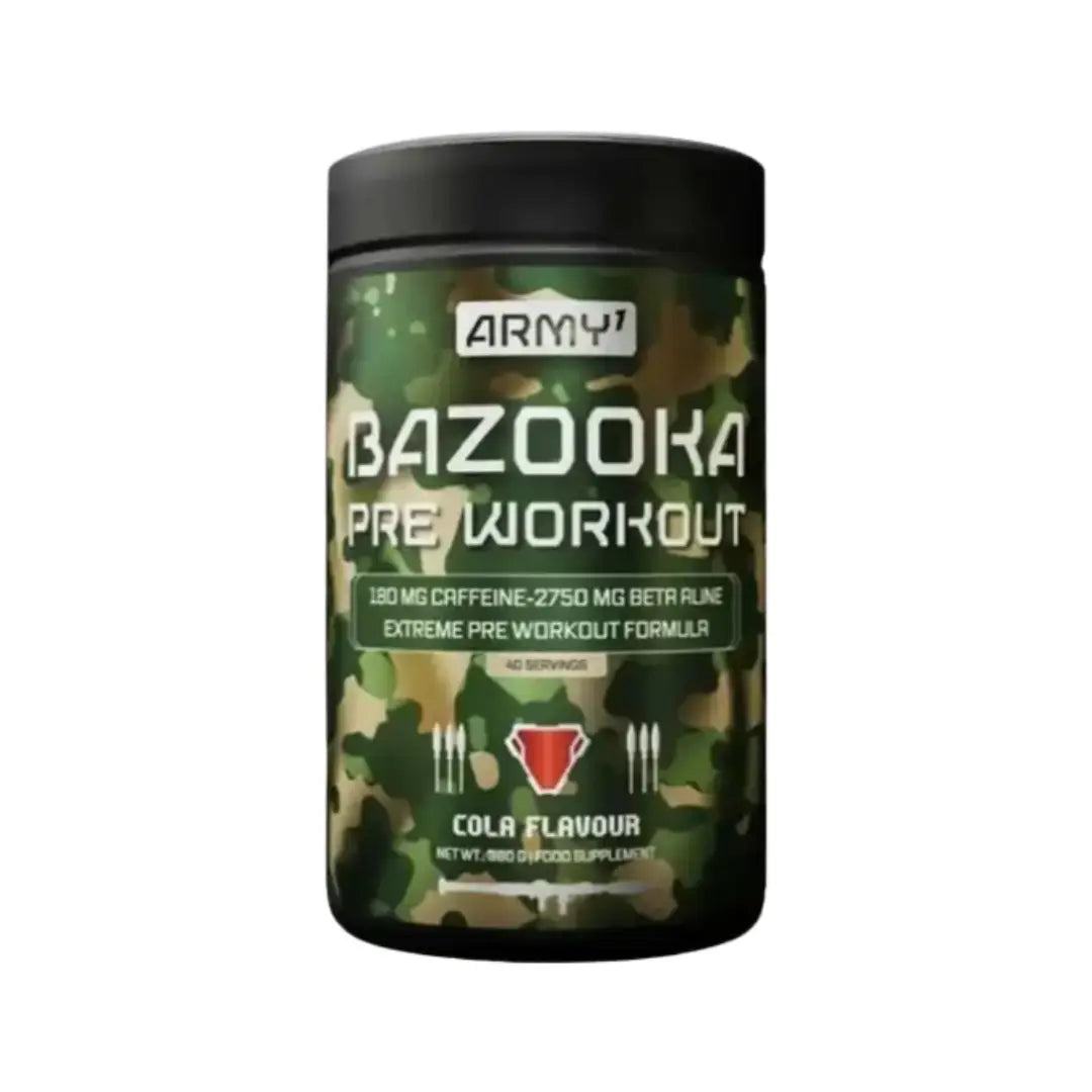 Army 1 Bazooka Pre Workout 380G Cola Flavour - 40 Servings