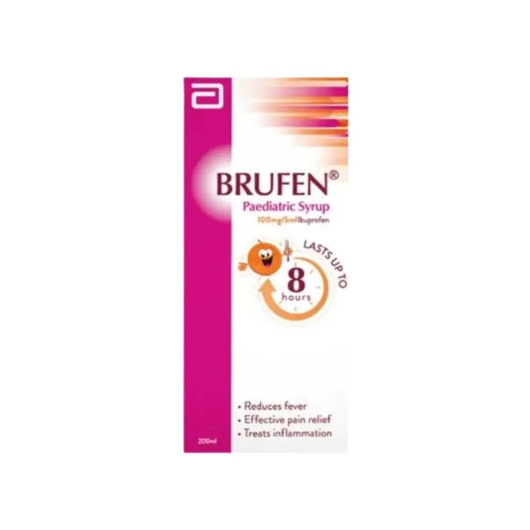 Brufen Pediatric Syrup 100mg/5ml 200ml- 3+ Months 200ML