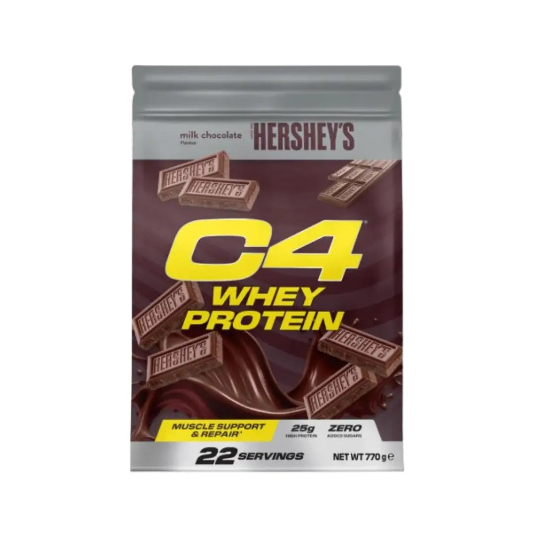 C4 Whey Protein 770g – Hershey’s Milk Chocolate Flavor (22 Servings)