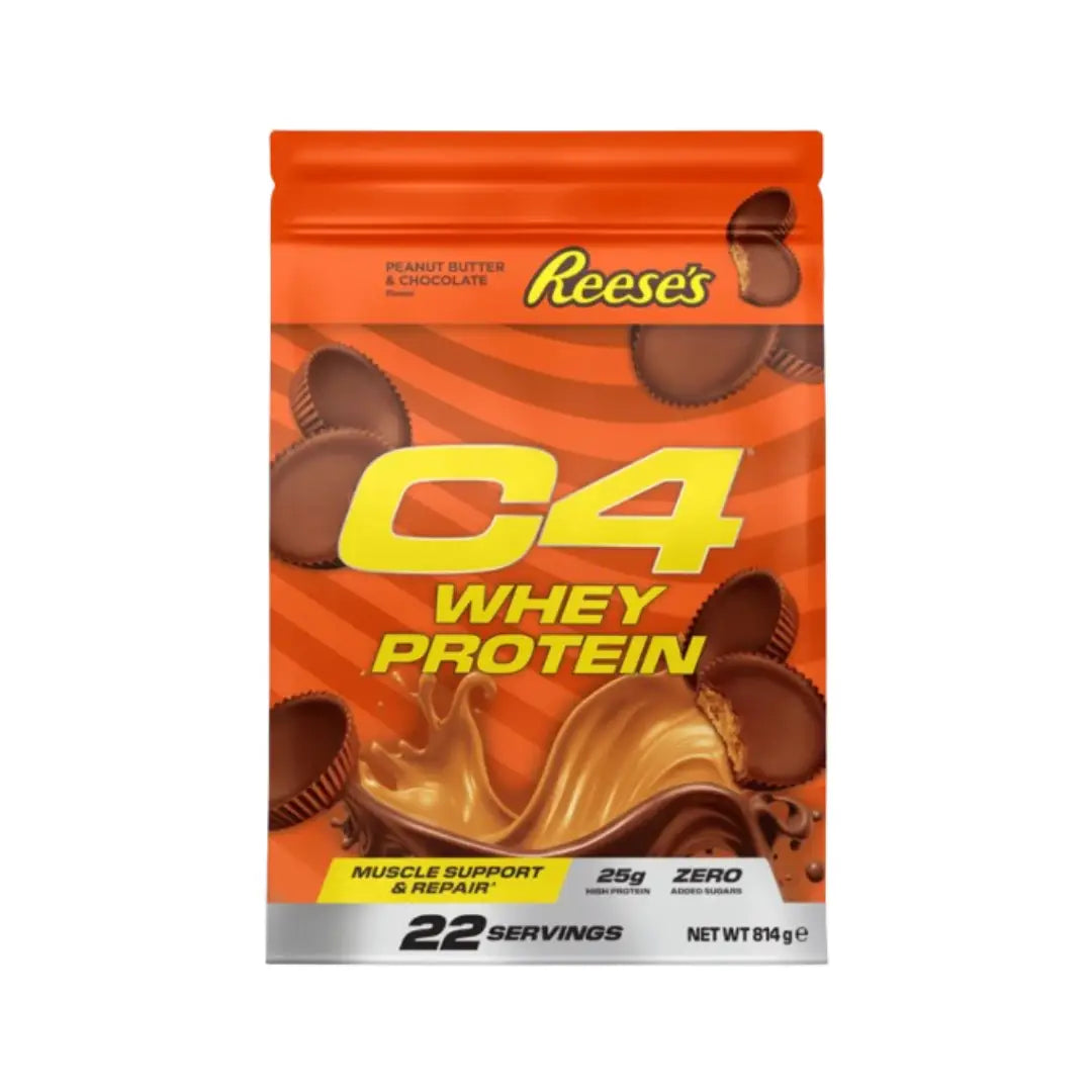 C4 Whey Protein 814g – Reese’s Peanut Butter & Chocolate Flavor (22 Servings)
