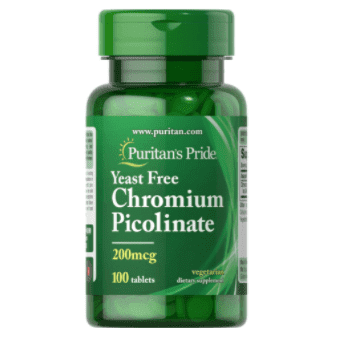 PURITANS PRIDE YEAST FREE CHROMIUM PICOLINATE 200MCG TAB 100s