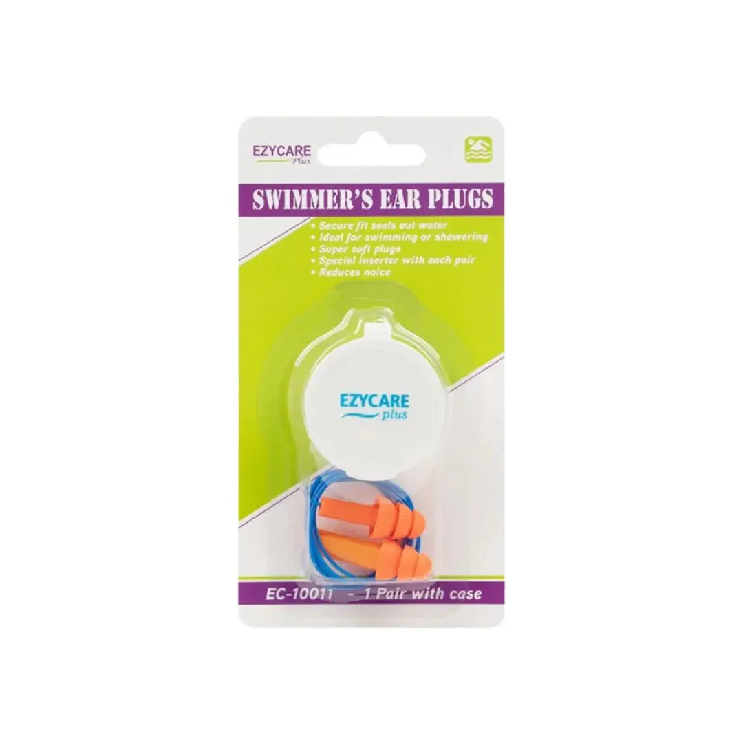 سدادات أذن Ezycare Plus للسباحين مع علبة 10011