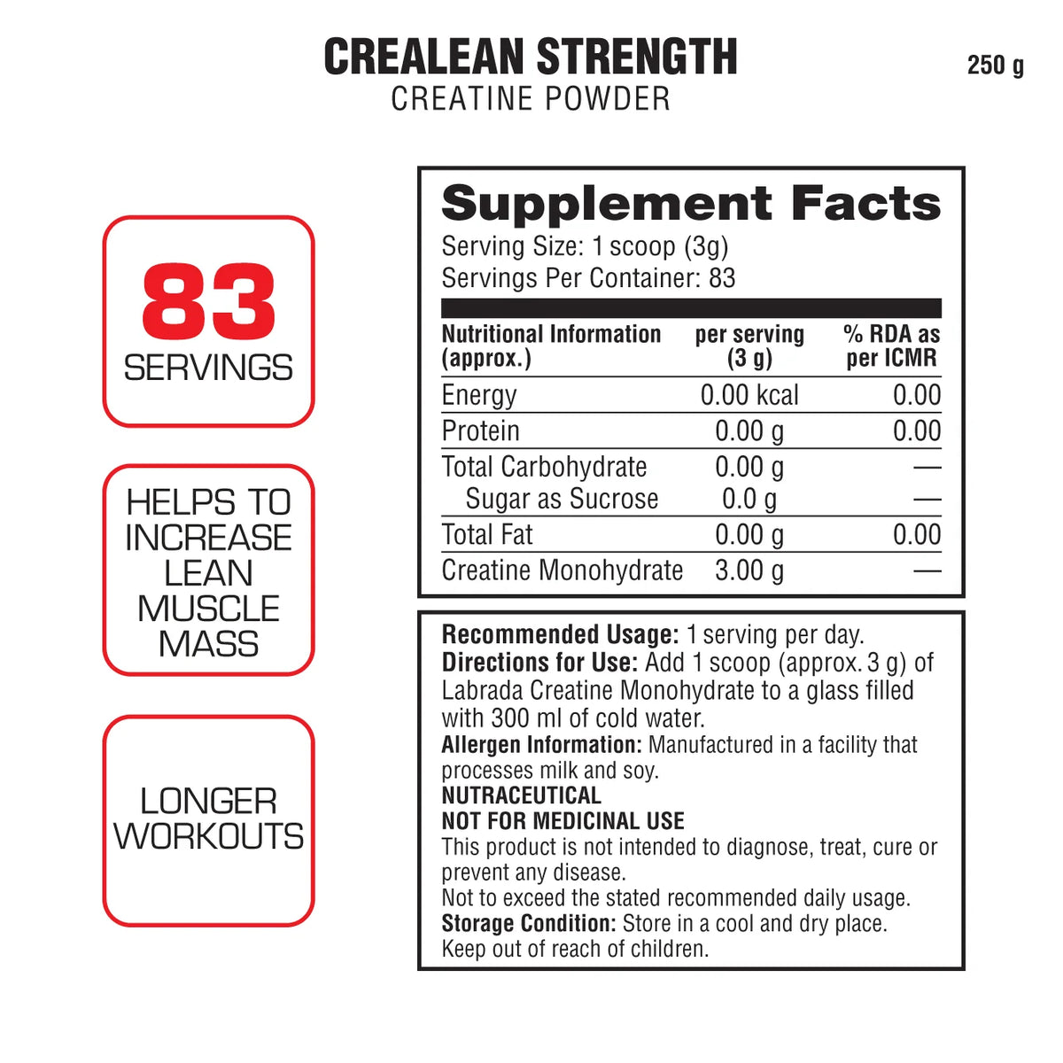 LABRADA CREALEAN 250G