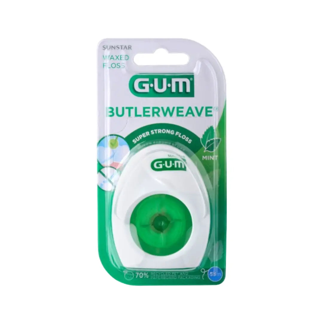 خيط أسنان GUM Butlerweave نعناع شمعي 55 متر