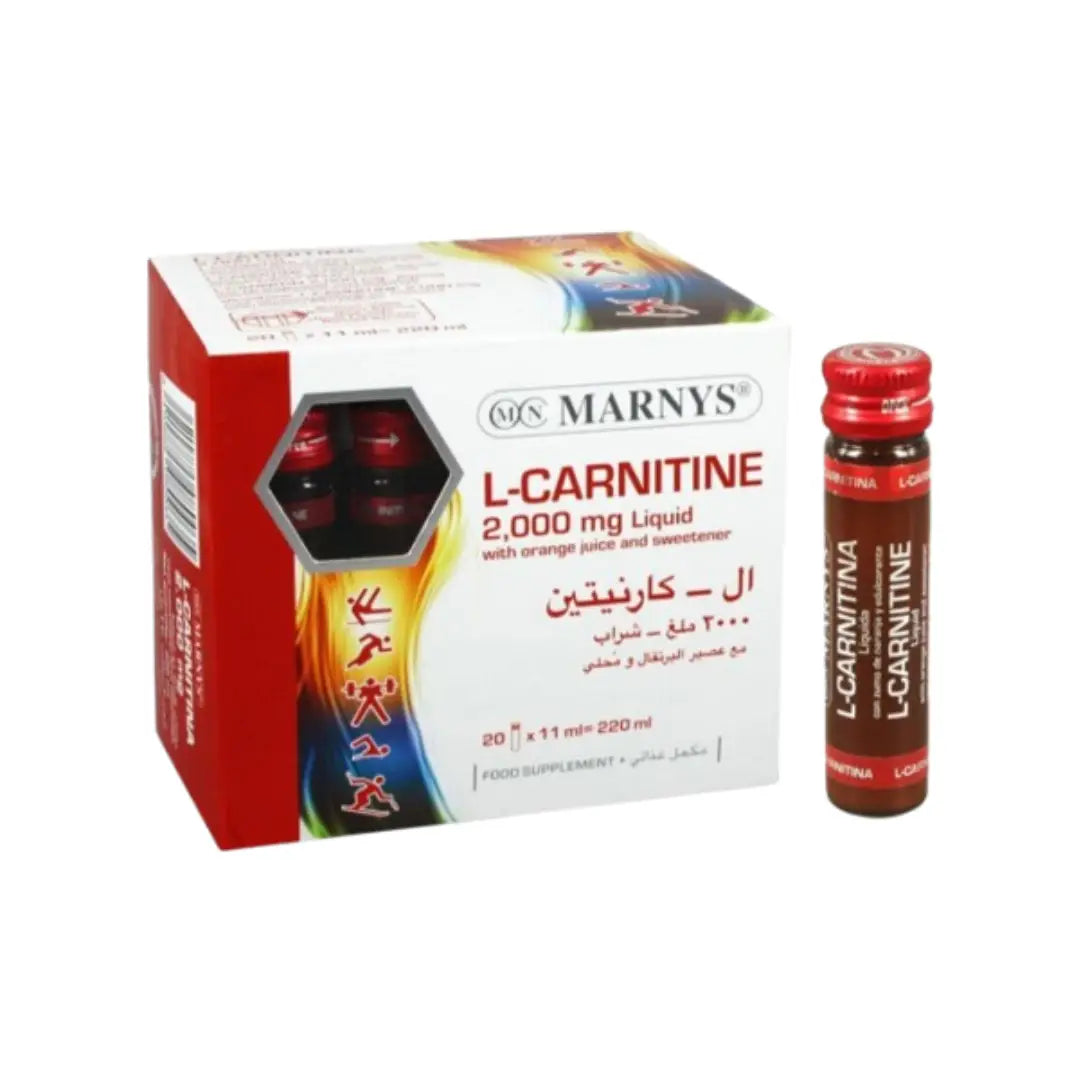 Marnys L-Carnitine 2000mg Liquid Vials (20 x 11ml)