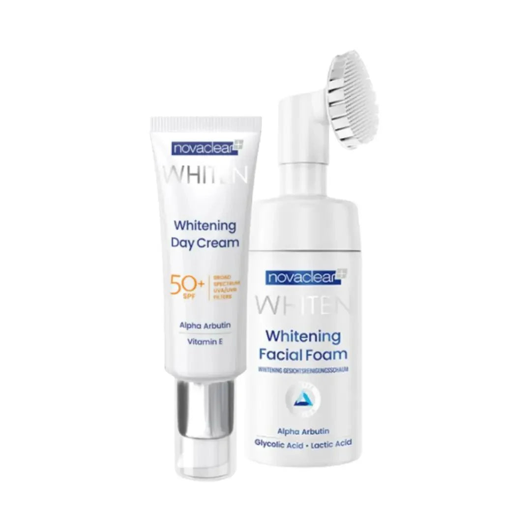 NOVACLEAR WHITENING DAY CREAM SPF 50 + WHITENING FACIAL FOAM 100ML