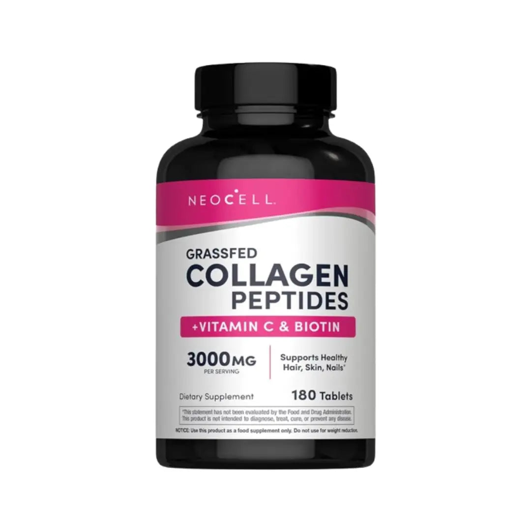 NeoCell Grassfed Collagen Peptides + Vitamin C & Biotin Tablets 180s