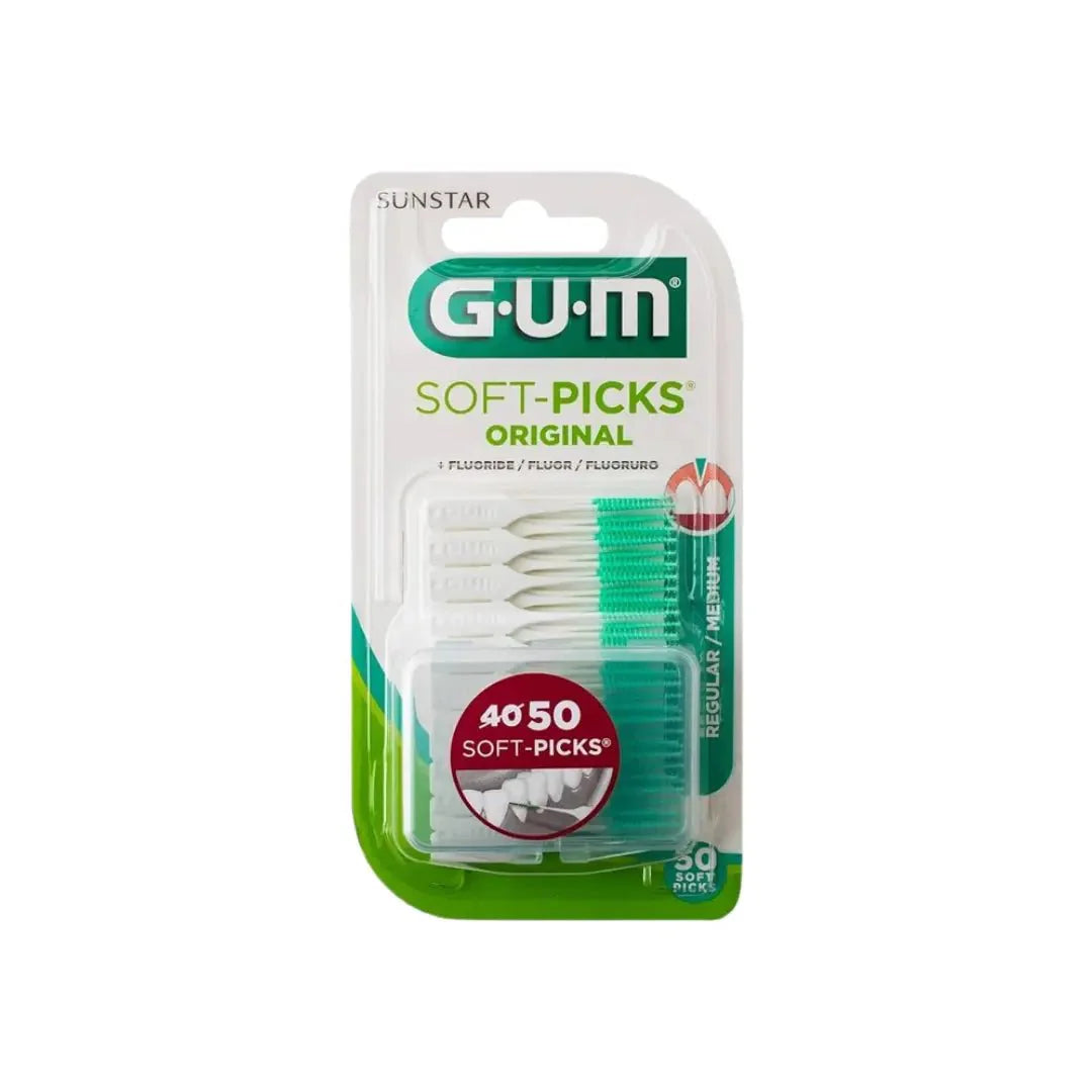 GUM - فراشي أسنان مصغرة ناعمة (Soft-Picks Original) 50 قطعة M