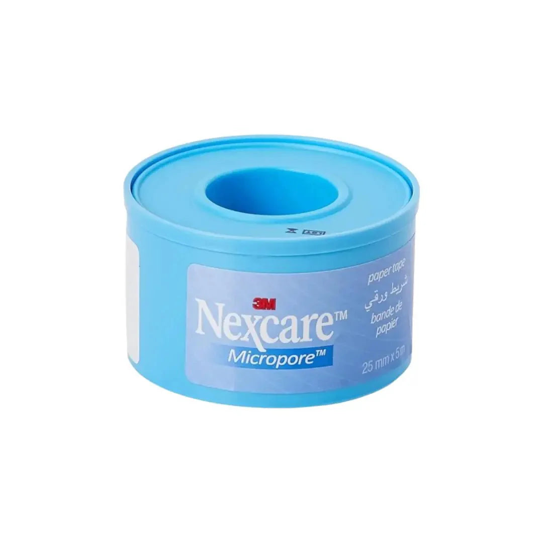 شريط لاصق طبي مايكروبور من 3M Nexcare مقاس 25 مم × 5 م