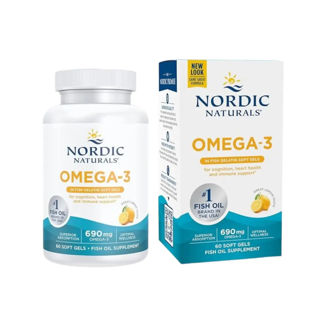 Nordic Naturals Omega-3 Fish Oil 60 Softgels