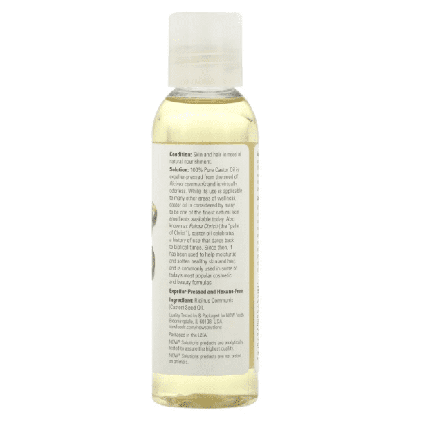 Now Foods, Solutions, Castor Oil, 4 fl oz (118 ml)