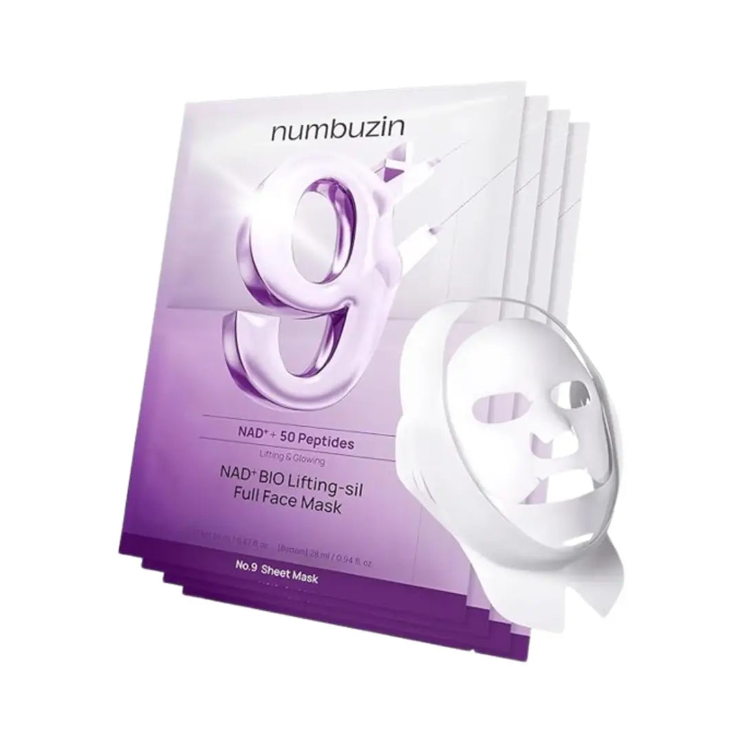 Numbuzin 9+ NAD+BIO Lifting-Sil Full Face Mask 28mlx4