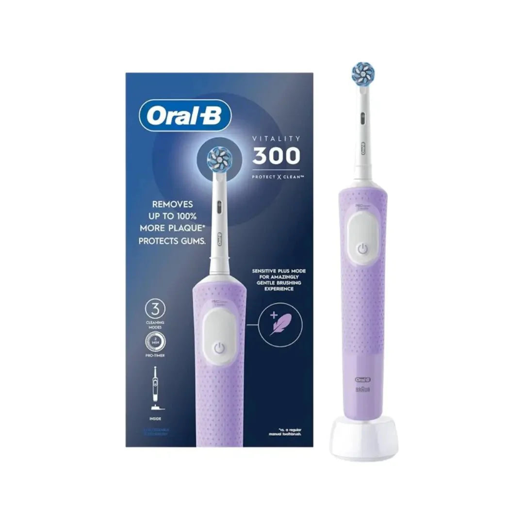 Oral B فرشاة أسنان كهربائية قابلة لإعادة الشحن D103 فيتال 300 - وردي