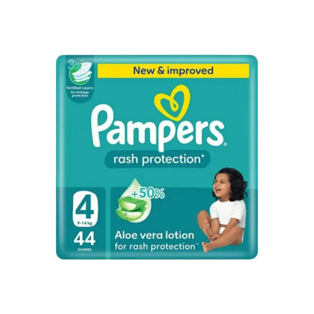 Pampers Rash Protect Size 4 Diapers 44s