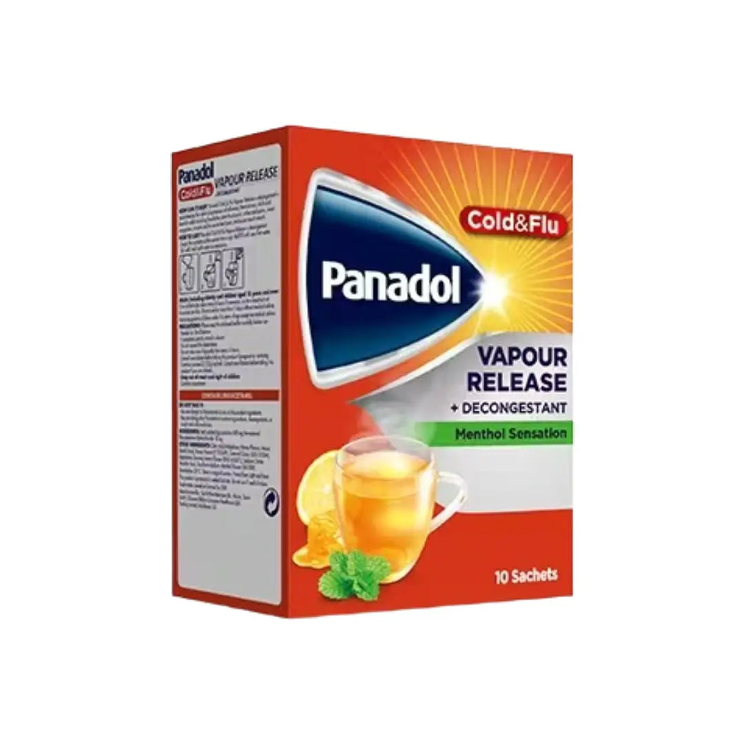 Panadol Cold & Flu Vapour Release Lemon & Honey Sachets 10s