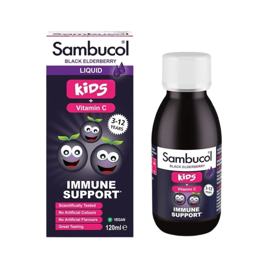 Sambucol Kids Black Elderberry Liquid with Vitamin C 120ml