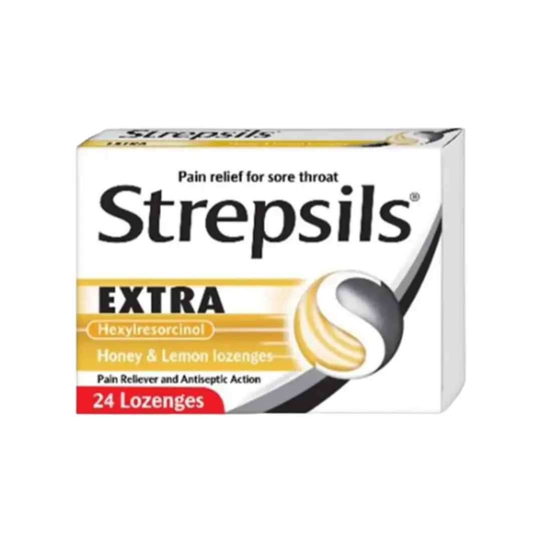 Strepsils Extra Honey & Lemon Lozenges 24s