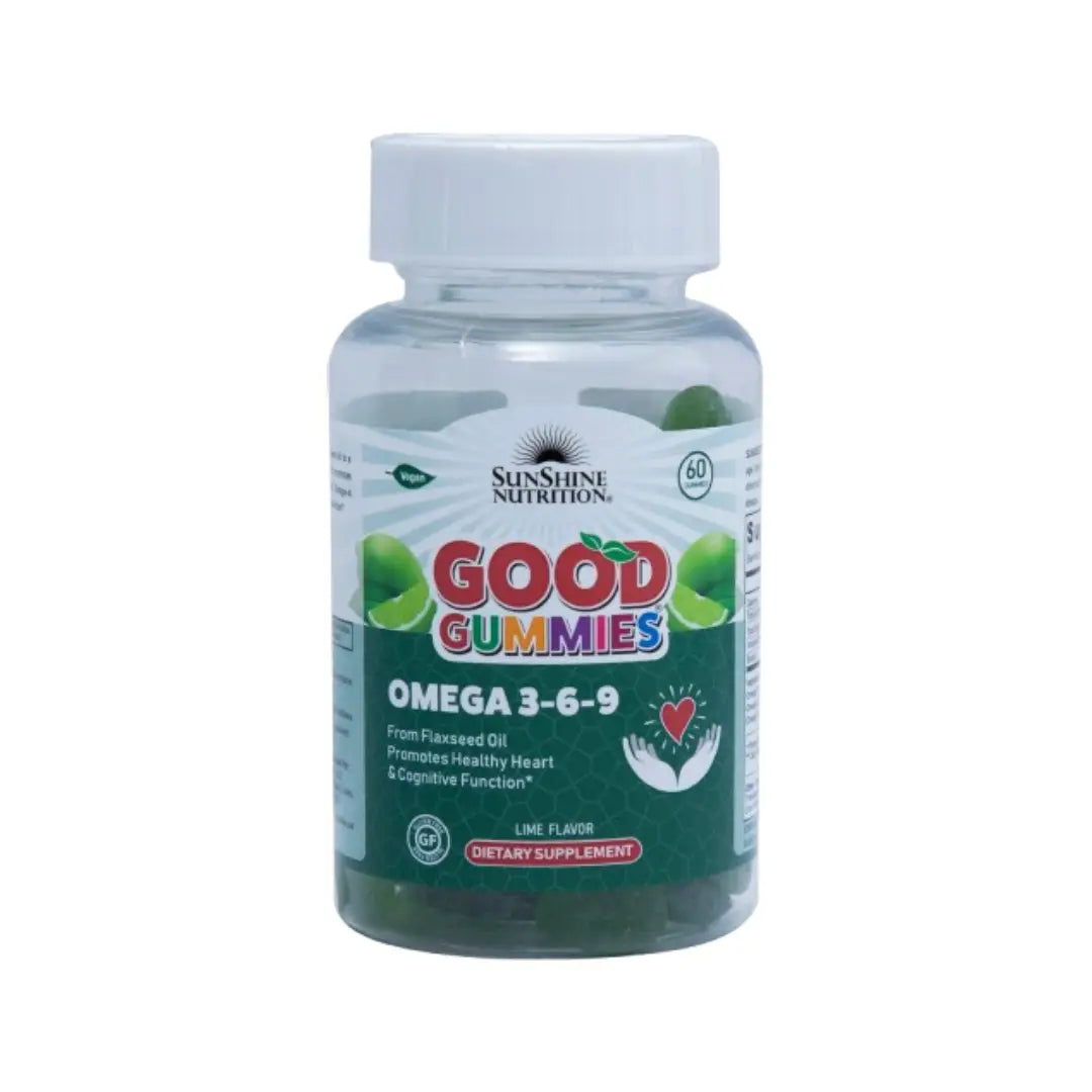 Sunshine Nutrition Omega 3-6-9 Good Gummies 60s – Lime Flavor