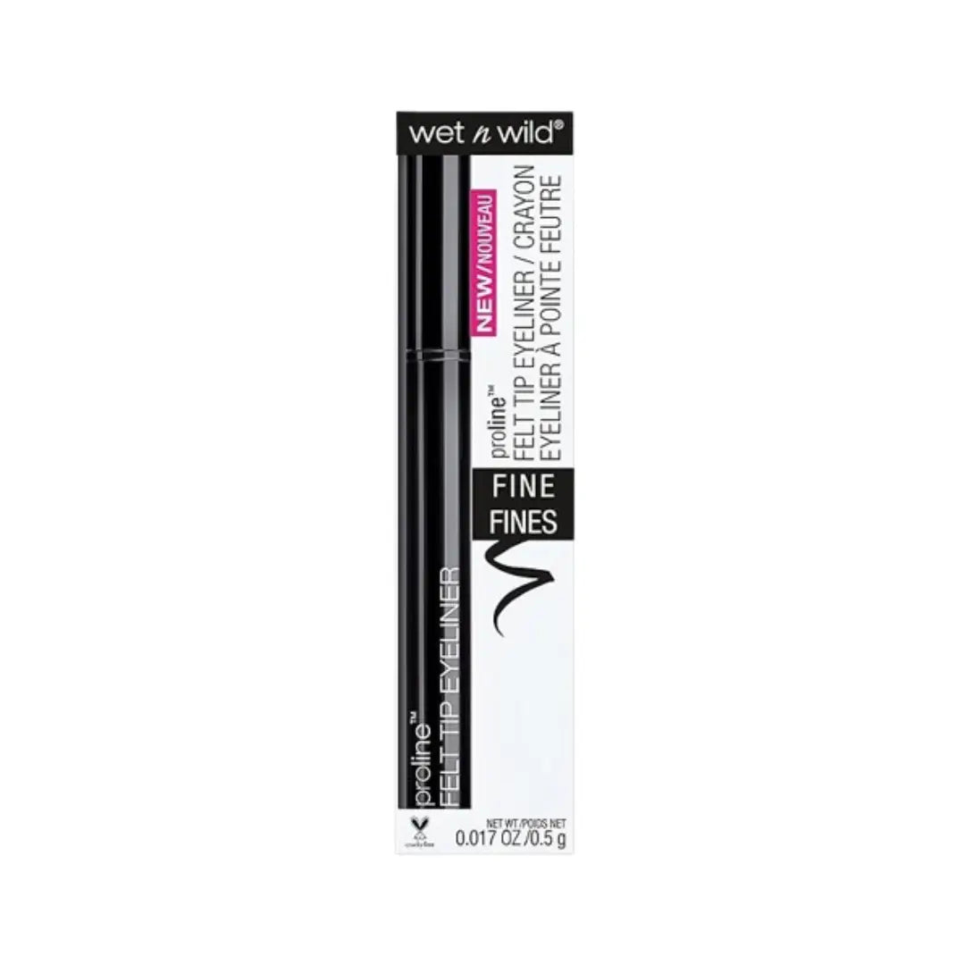 Wet n Wild Proline Felt Tip Eyeliner Black 0.5g E8752