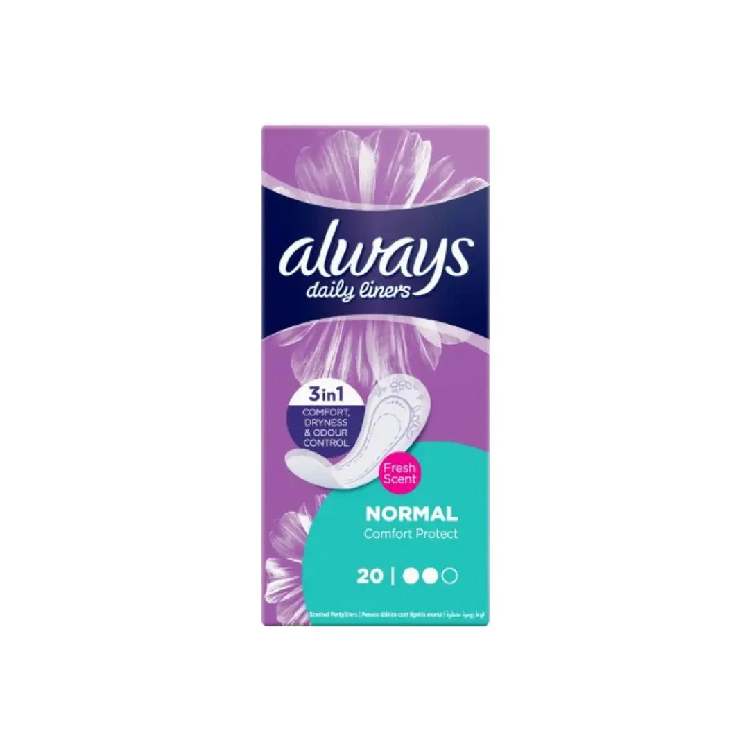 Always Daily liners Normal Comfort Fresh Scent 20S
