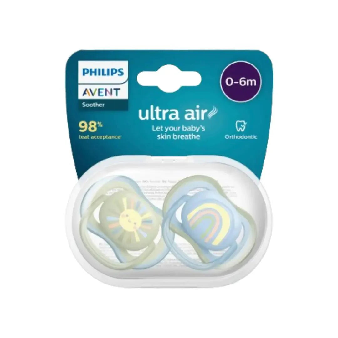 Philips Avent Ultra Air Pacifier 0-6M Boy 2s SCF085/58