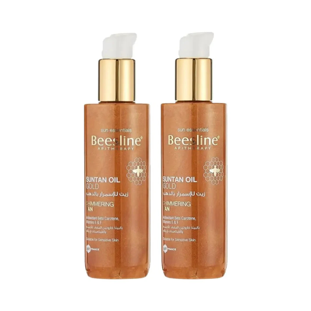 Beesline Suntan Oil Gold Shimmering Tan 200ML 1+1