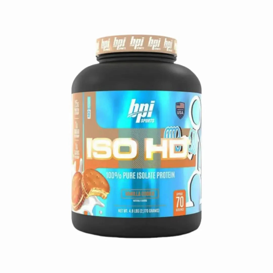 BPI Sports ISO HD Whey Protein Vanilla Cookie 4.8LBS Serv 70
