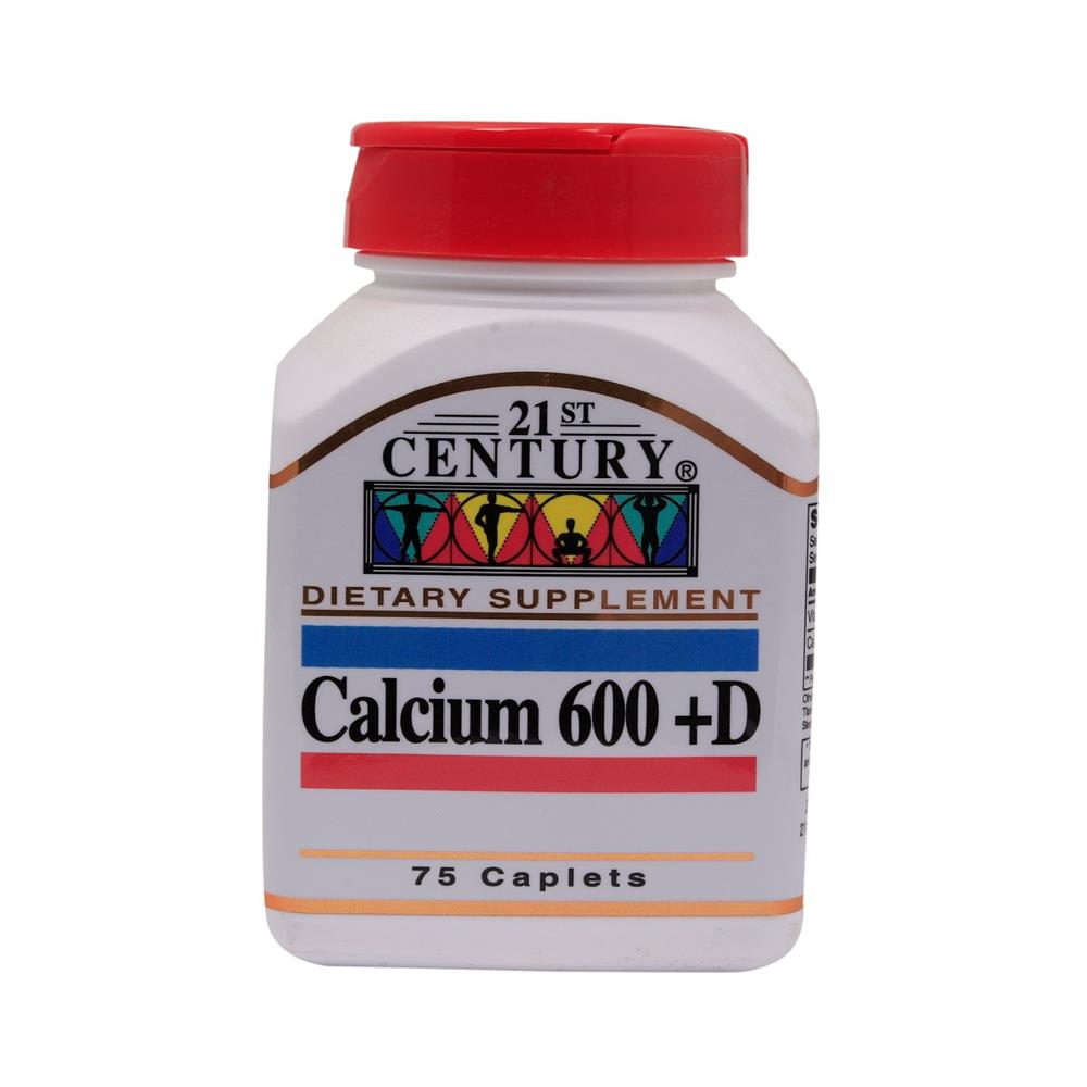 21ST CENTURY CALCIUM 600+D CAPLET 75s