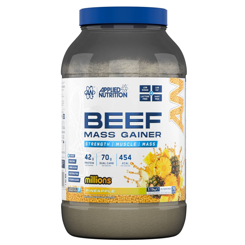 Applied Nutrition Beef Mass Gainer, Millions Pineapple, 3 Kg