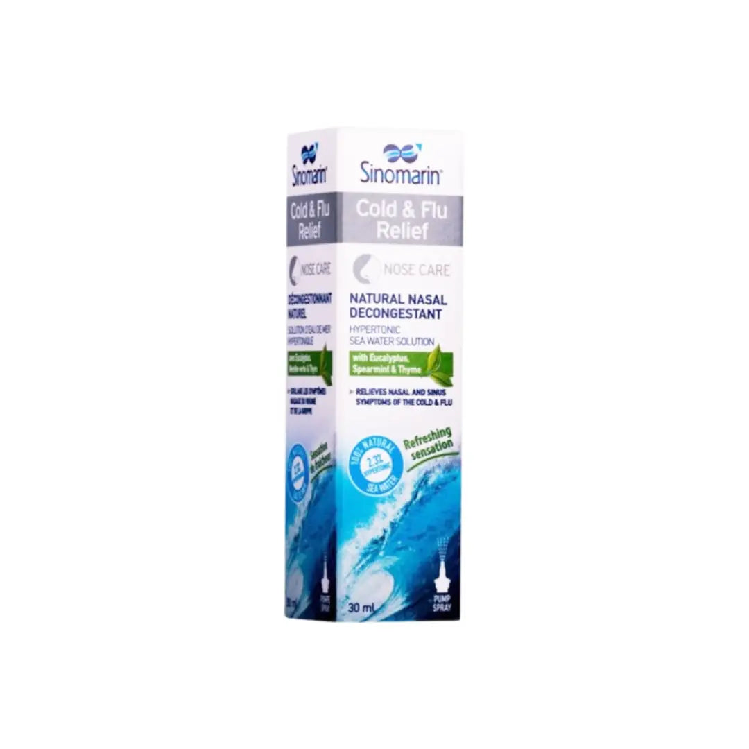 Sinomarin Cold & Flu Relief Nasal Decongestant 30ML