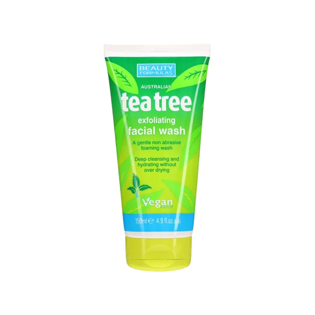 Beauty Formulas Tea Tree Exfoliating Facial Wash 150ml