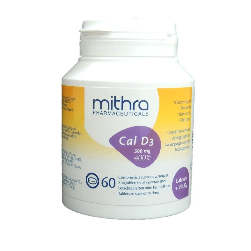 MITHRA CAL D3 500MG CHEWABLE TAB ORANGE 60s