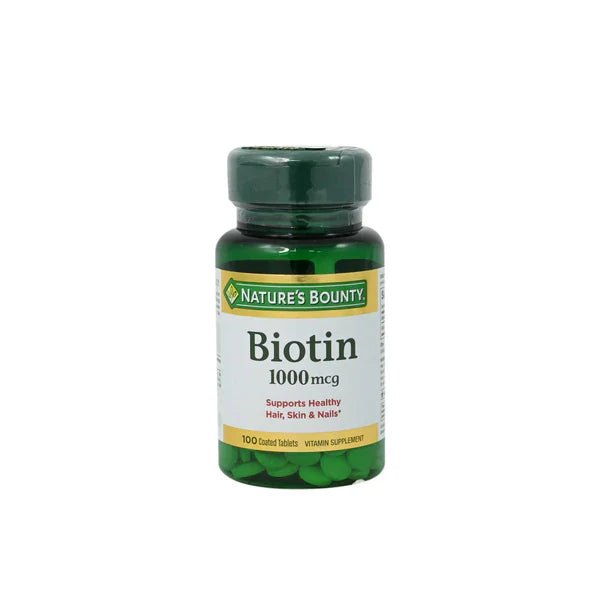 NATURES BOUNTY BIOTIN 1000MCG TAB 100s