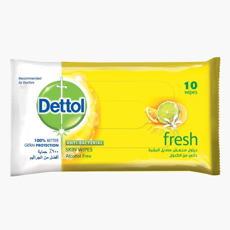 DETTOL FRESH ANTIBACTERIAL WIPES 10s
