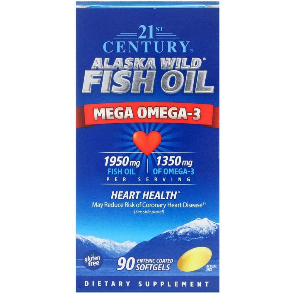 21ST CENTURY ALASKA WILD FISH OIL SOFTGEL 90s