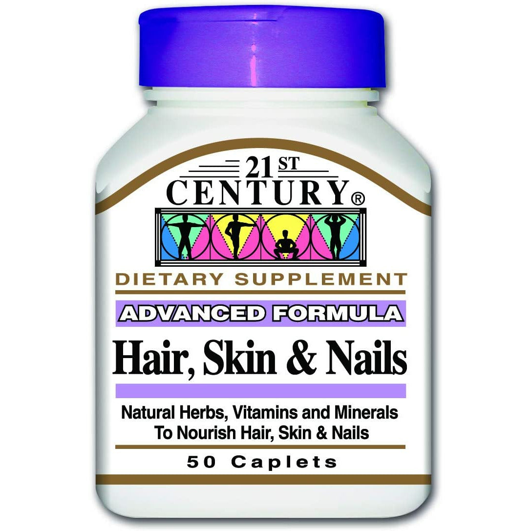 21ST CENTURY HAIR SKIN&NAILS CAPLET 50s