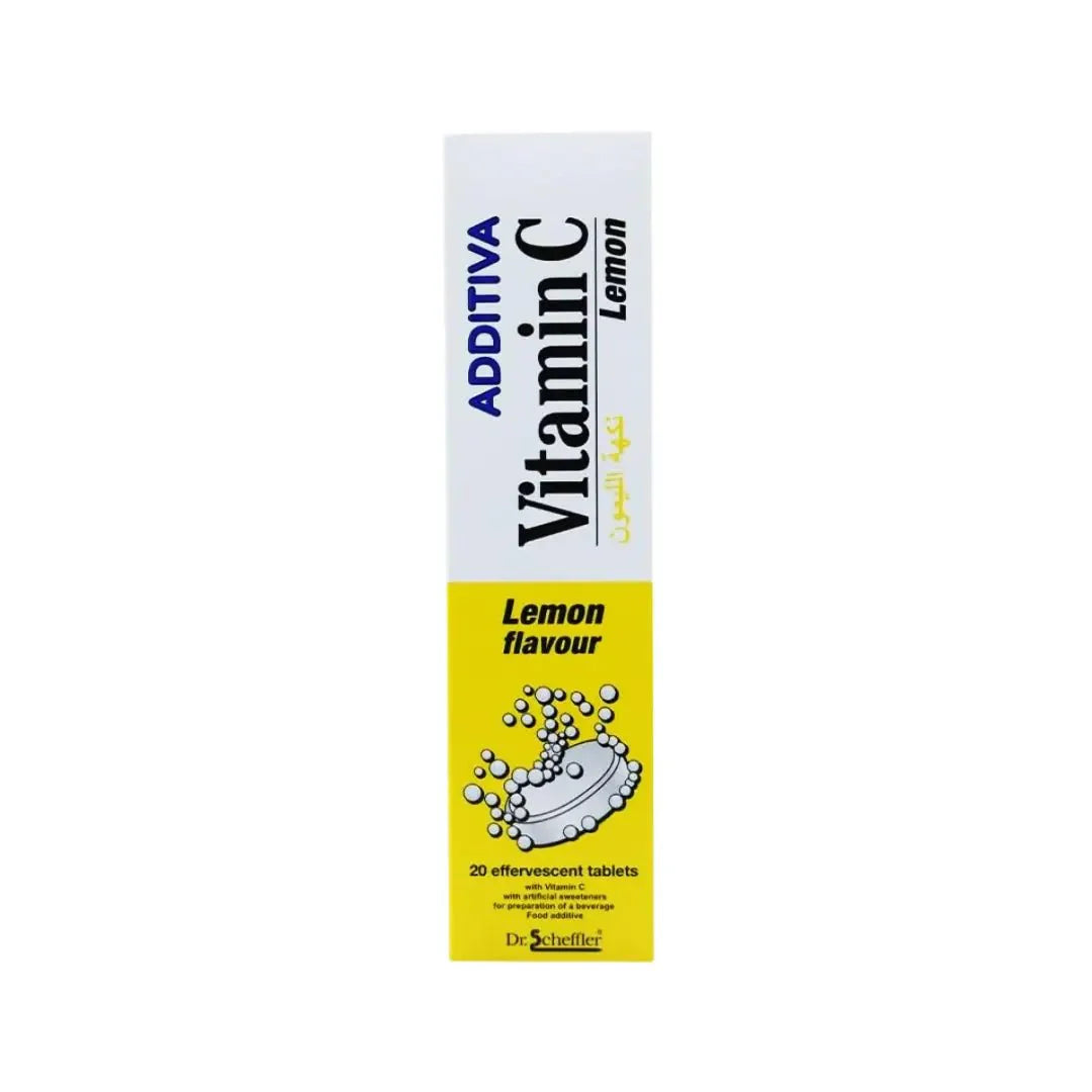 Additiva Vitamin C Lemon Effervescent Tablets 20s