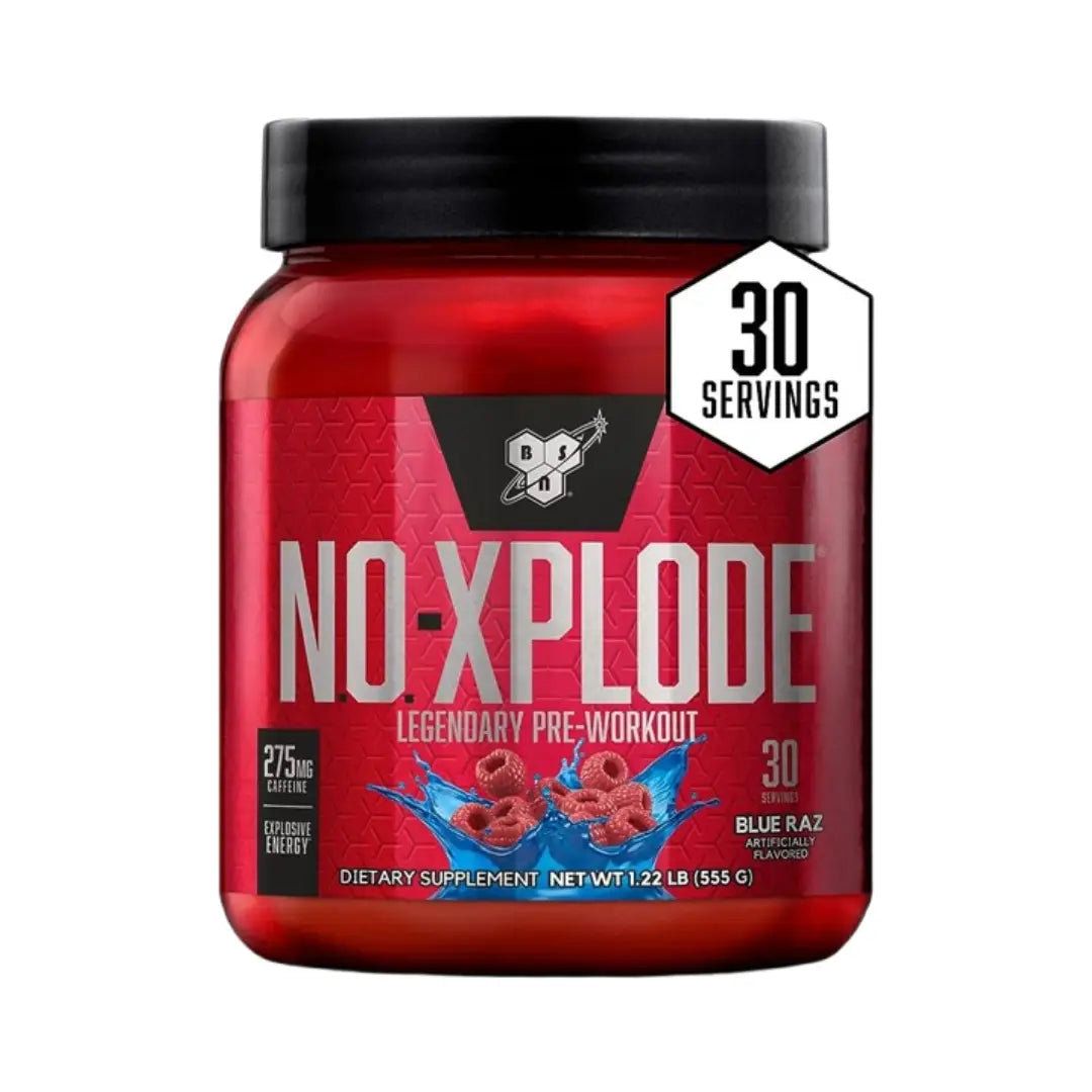 BSN NO Xplode Pre-Workout 1.22LB – Blue Razz