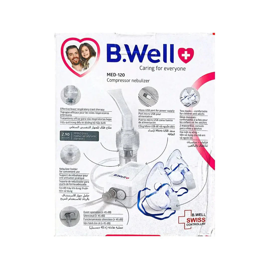 B WELL Compressor Nebulizer Med-120