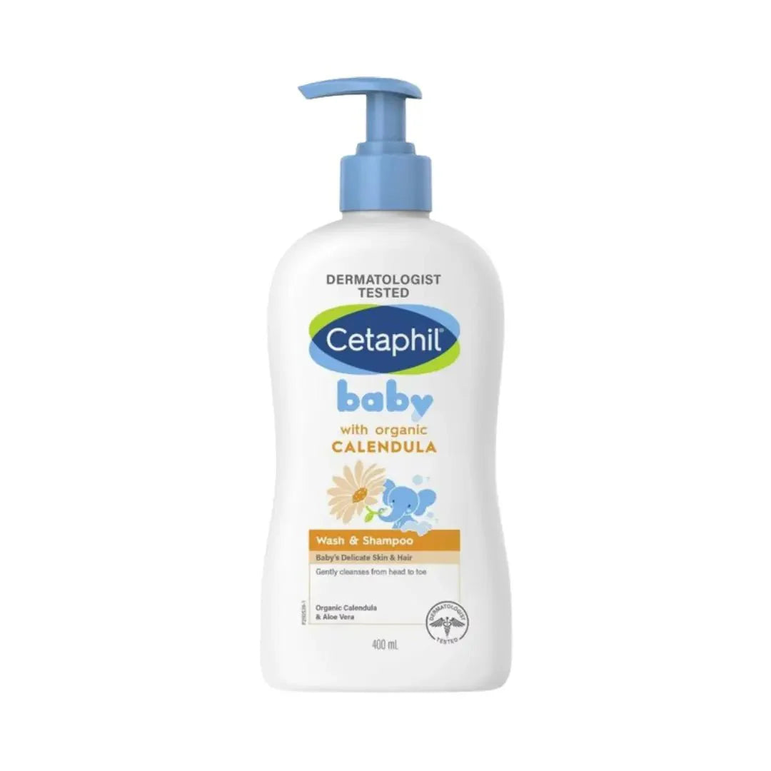 CETAPHIL BABY CALENDULA WASH & SHAMPOO PUMP 400ML