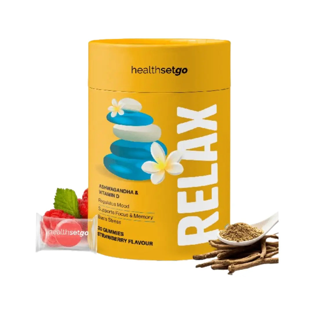 HealthSetGo Relax Gummies 30s – Ashwagandha & Vitamin D2