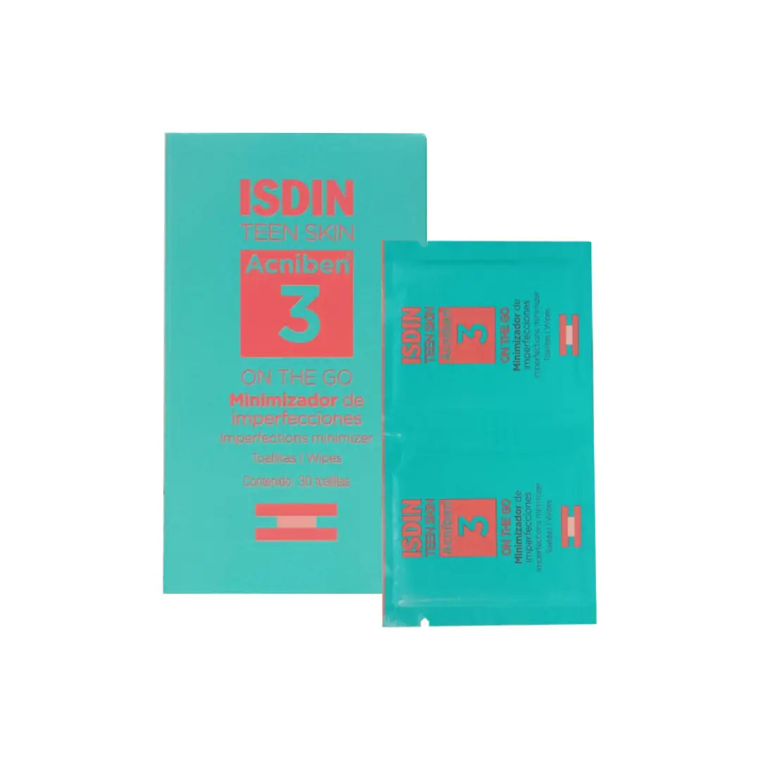 Isdin Teen Skin Acniben Imperfection Minimizer Wipes 30s