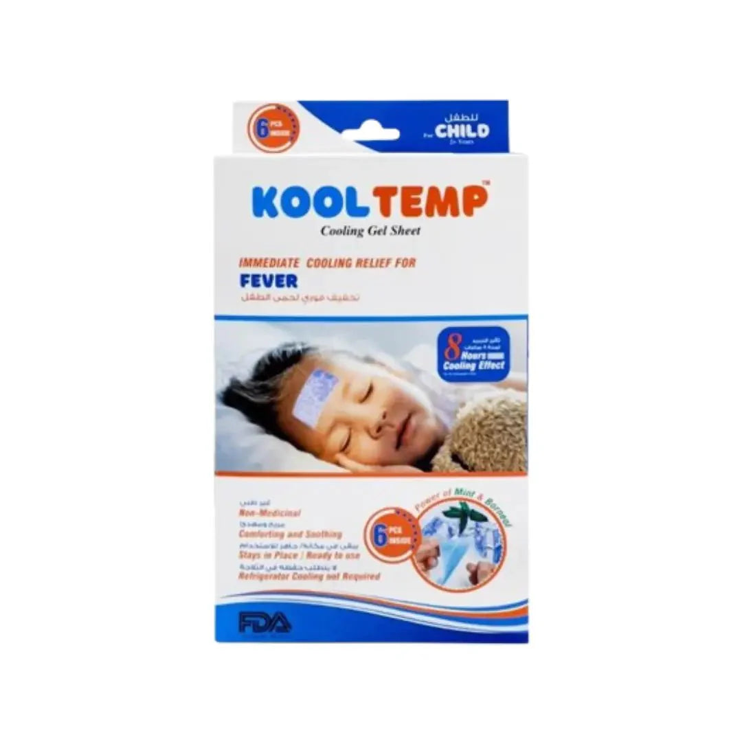 Kool Temp Child Cooling Gel Sheets 6s