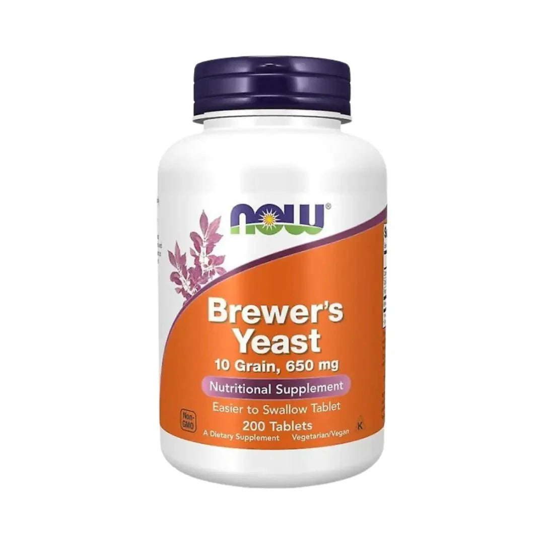 NOW Brewers Yeast 200 Tablets - 650mg