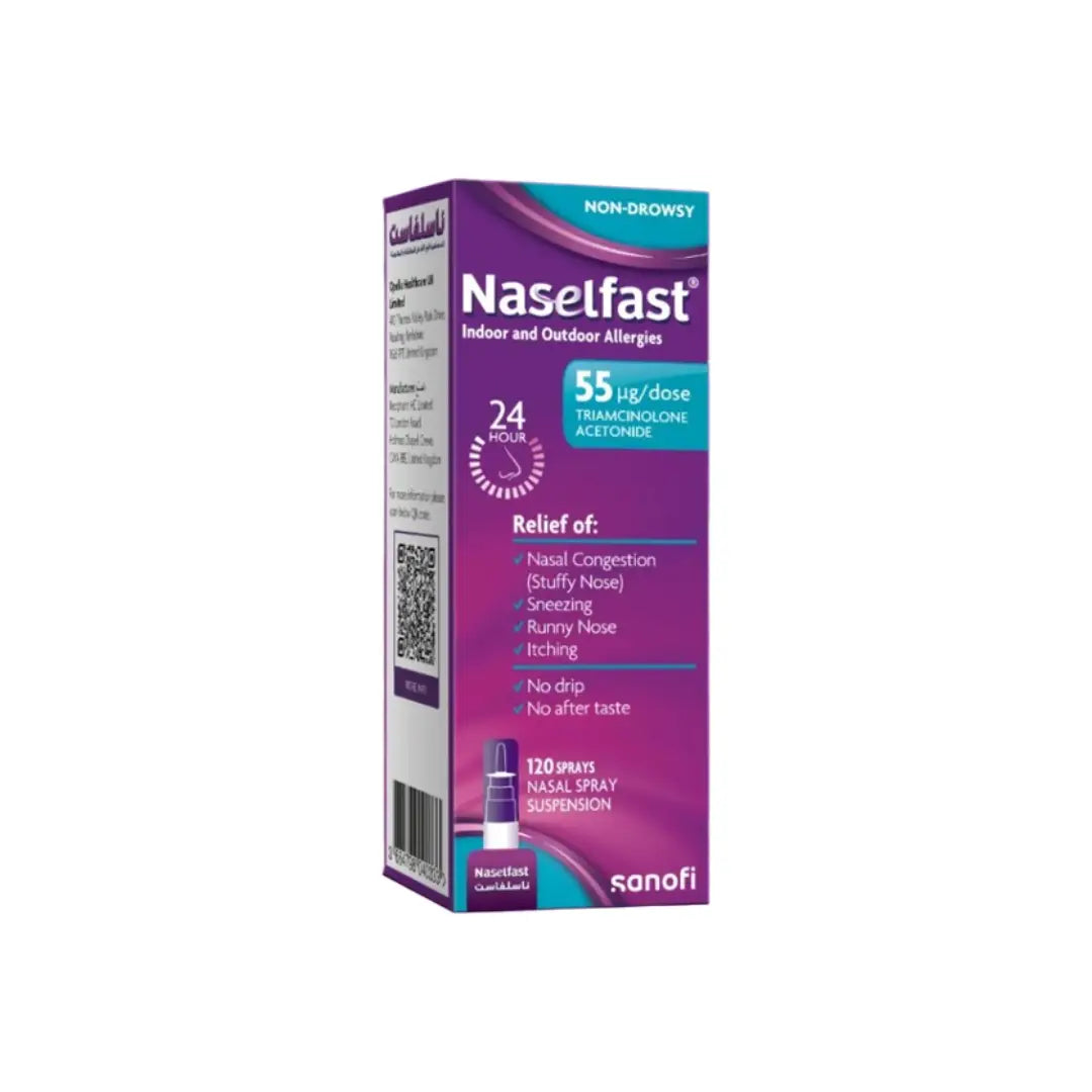Naselfast 55mcg Nasal Spray 120 Doses