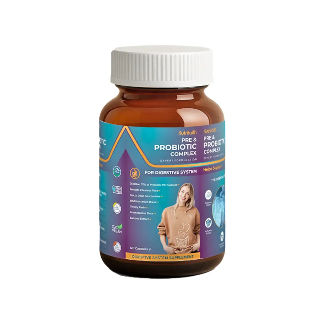 Nutrifaith Pre & Probiotic Complex Capsules 120s