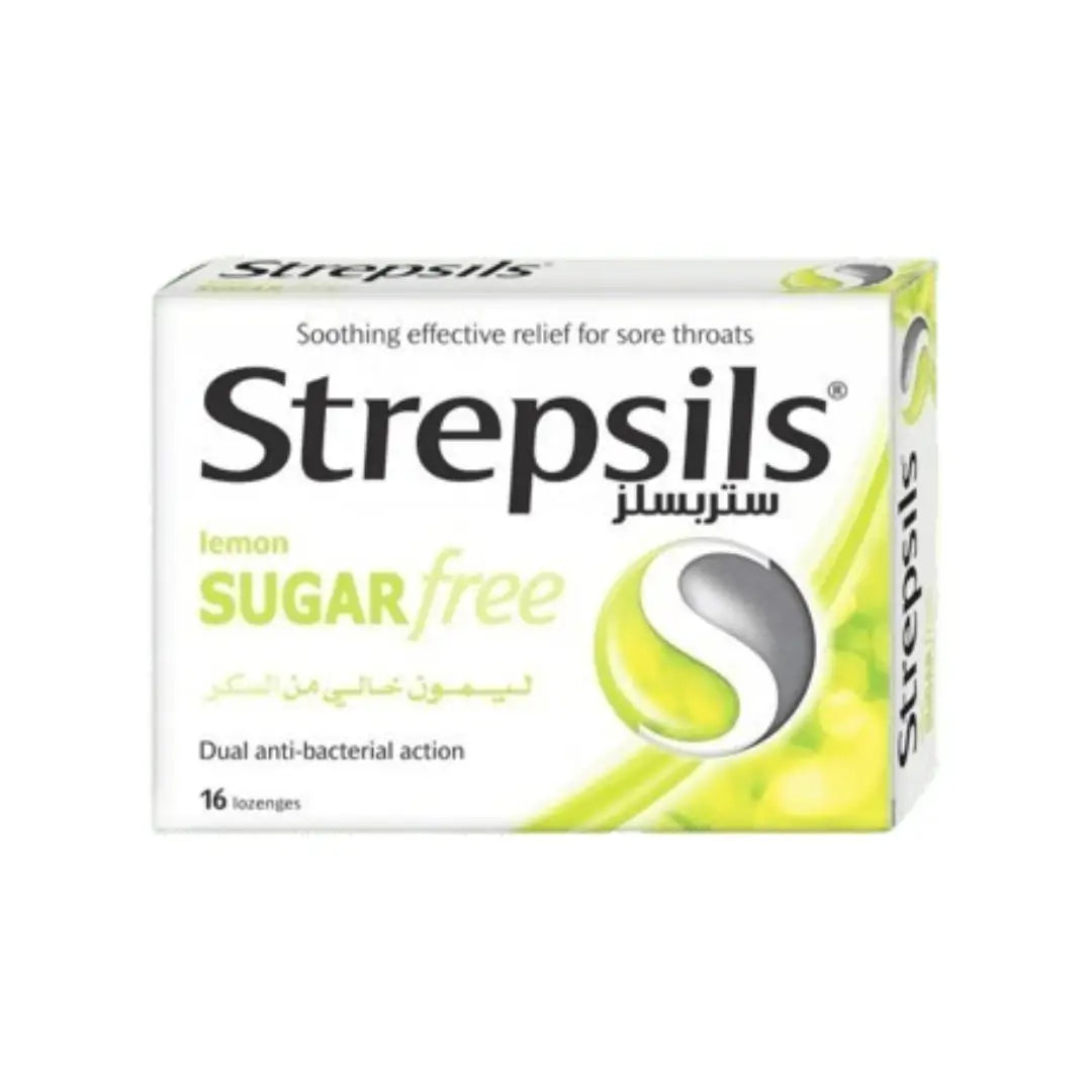 Strepsils Sugar Free Lemon Lozenges 16s